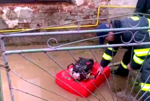 Povodne v okolí Nitry 