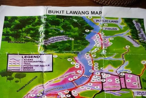 Mapa Bukit Lawang