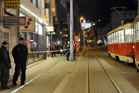 Bratislava Obchodná ulica streľba 3