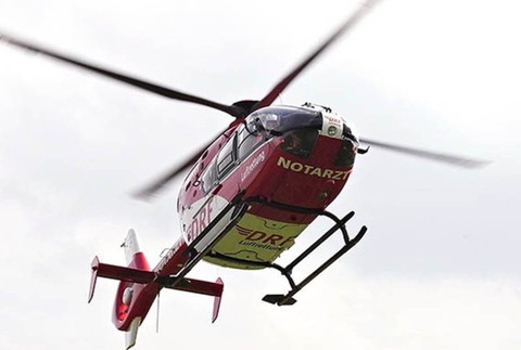 Záchranársky vrtuľník v Nemecku 