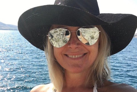 Zuzana Vačková na dovolenke v Chorvátsku