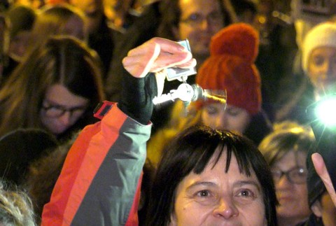 Postavme sa Za slušné Slovensko: Ľudia v uliciach Banskej Bystrice 