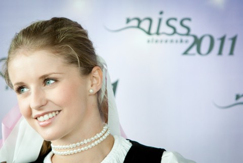 Michaela Ňurciková v kroji