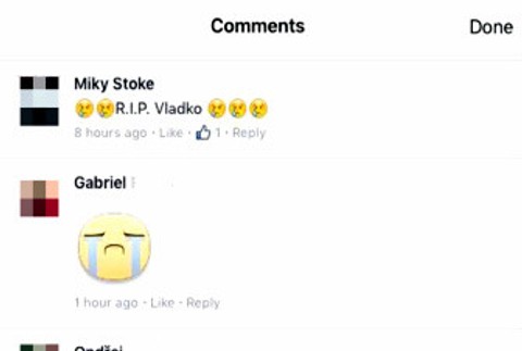 facebook smrť Vladimír Fruni 