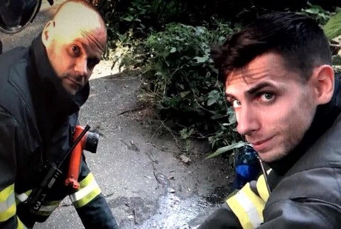 Hasiči zachránili psa2618