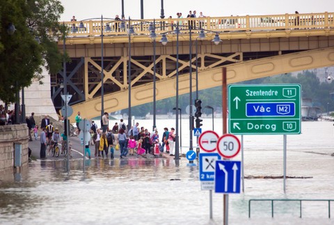 Maďarsko Budapešť záplavy povodne Dunaj