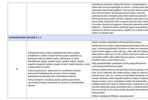 Usmernenie - Prvý cudzí jazyk