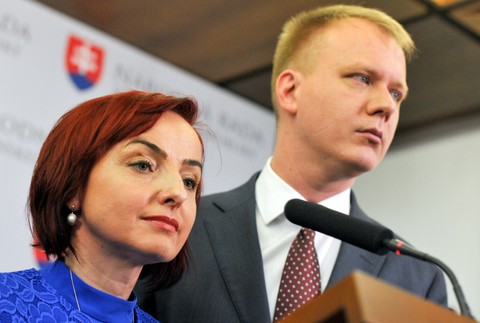 Miroslav Beblavý a Katarína Macháčková