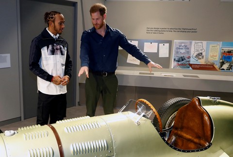 Prince Harry a Lewis Hamilton