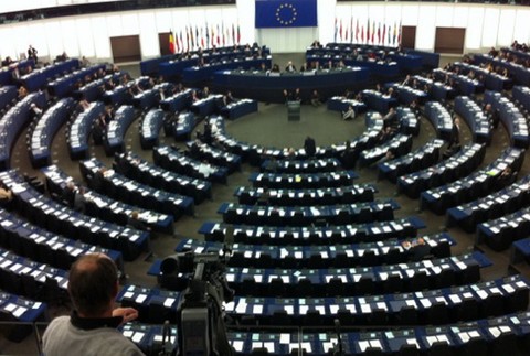 Prázdny Európsky parlament