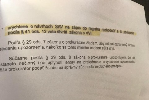 Rozhodnutie prokuratúry SAV