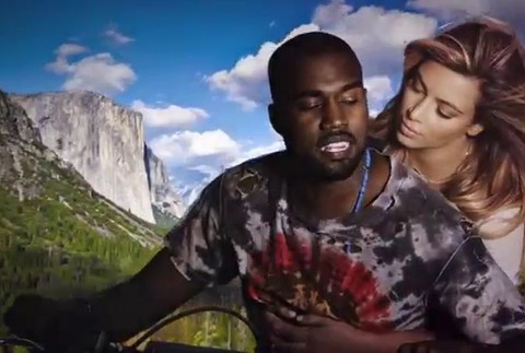 Kardashianky a ich rodina - Kim nahá v klipe Kanye Westa 3