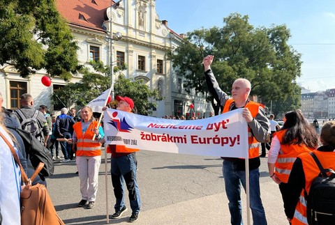 Odborový zväz KOVO protest