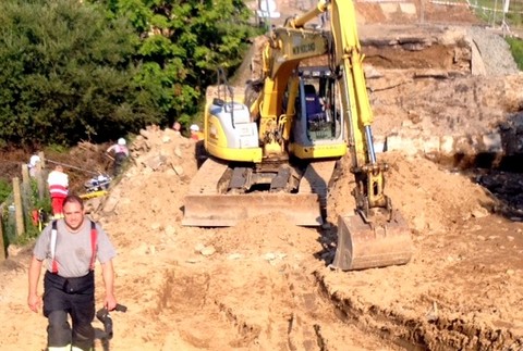 zrútený most v Česku