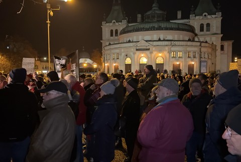 Protest v Spišskej Novej Vsi
