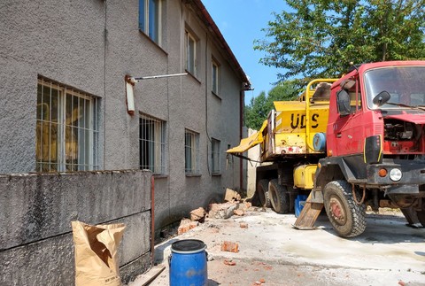 Komín, pád, Žiar nad Hronom