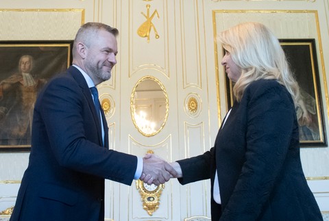 voľbynrsr23 prezidentka Pellegrini prijatie (8)