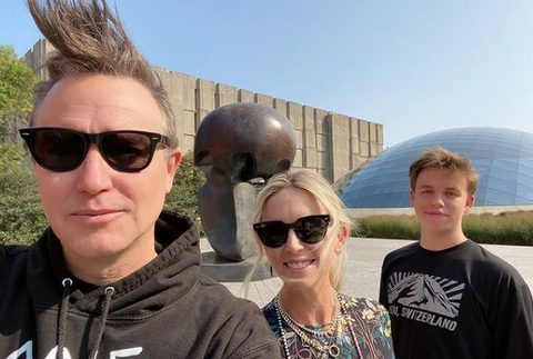 Mark Hoppus s rodinou