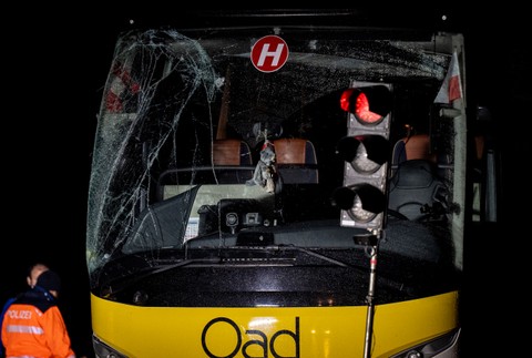 Nehoda autobusu vo Švajčiarsku