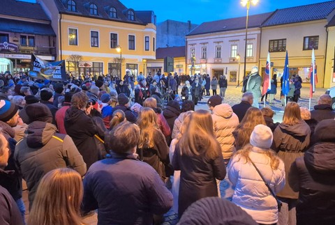 Protest v Topoľčanoch