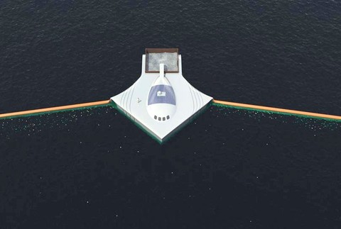 Ocean Cleanup Array oceánh čistenie trámy plasty 2