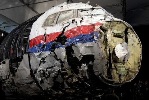 Zostrelené lietadlo