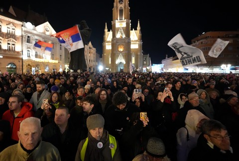 protesty v Srbsku (1)