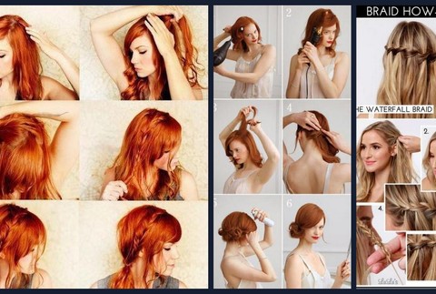 Účesy tipy dlhé vlasy návod žena sexi