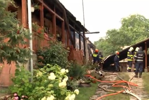 Požiar domu v Slizkom 