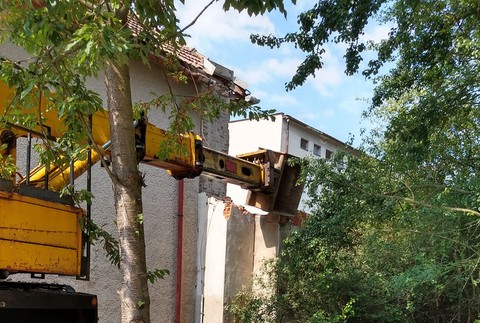 Komín, pád, Žiar nad Hronom