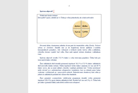 Výsledky žiakov z matematiky