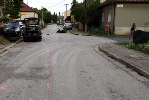 Chlapec nabúral s motorkou 