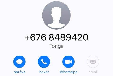podozrive cislo Tonga