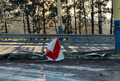 nehoda šmyk autobusu 