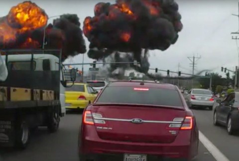 lietadlo pád výbuch