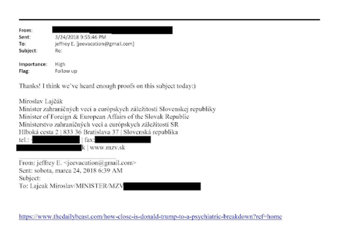 epstein lajcak trump komunikacia
