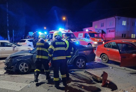 Snímka z miesta nehody