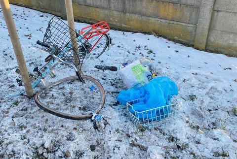 Nehoda pohrebné auto cyklista 