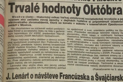 Exkurzia do histórie: O čom sa písalo 6. novembra 1989