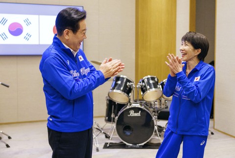 Sanae Takaichi a Lee Jae Myung