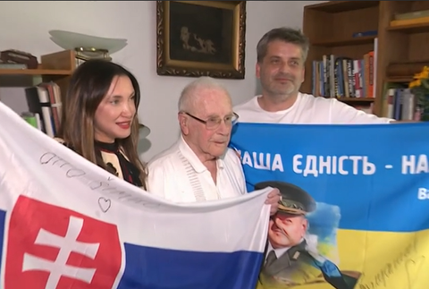 Poďakovanie Ottovi Šimkovi za zbierku 