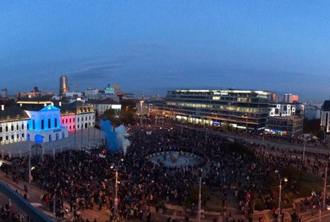 prezidentský palác_protest_