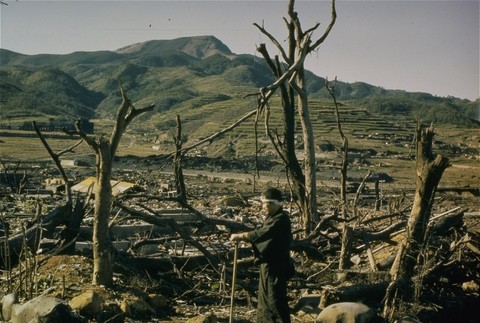 Japonsko, muž, Nagasaki