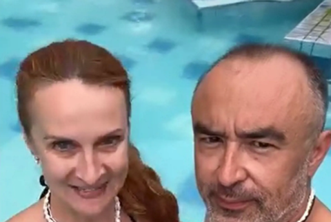 Marián Čurko s exmanželkou