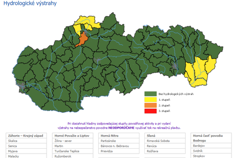 Hydrologické výstrahy 