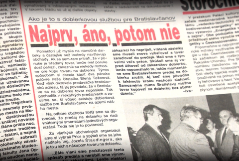 Exkurzia do histórie: O čom sa písalo 16. novembra 1989