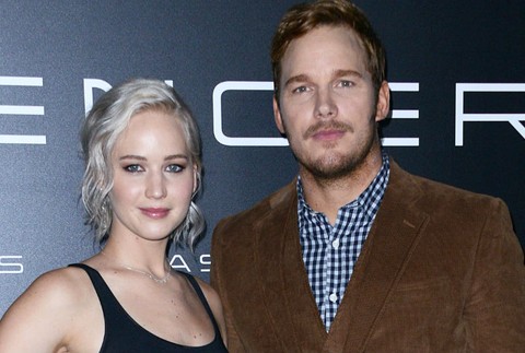 Chris Pratt a Jennifer Lawrence
