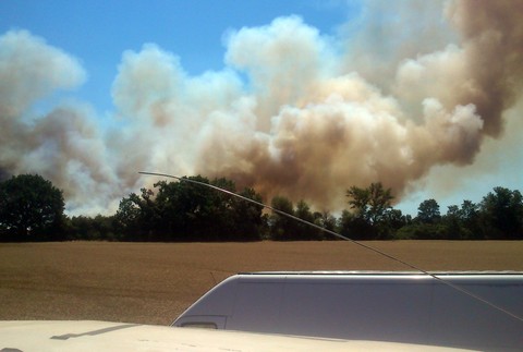 požiar Zohor pole 3