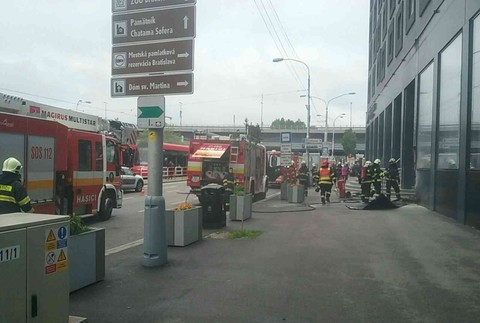 Požiar v centre Bratislavy, horí známy hotel