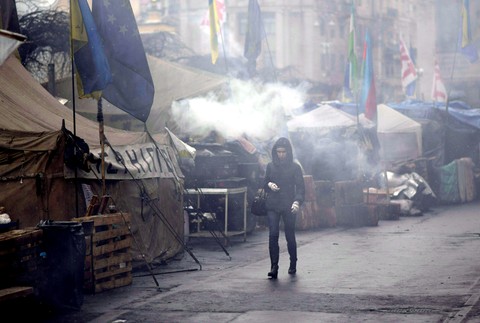 Ukrajinská ulica žena